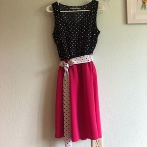 Super Cute Polka Dot Sleeveless Dress - NWOT